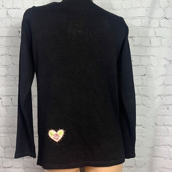 Ugly Holiday Country Christmas Sweater - Custom Embellishments - Cardigan -Small - Picture 7 of 9